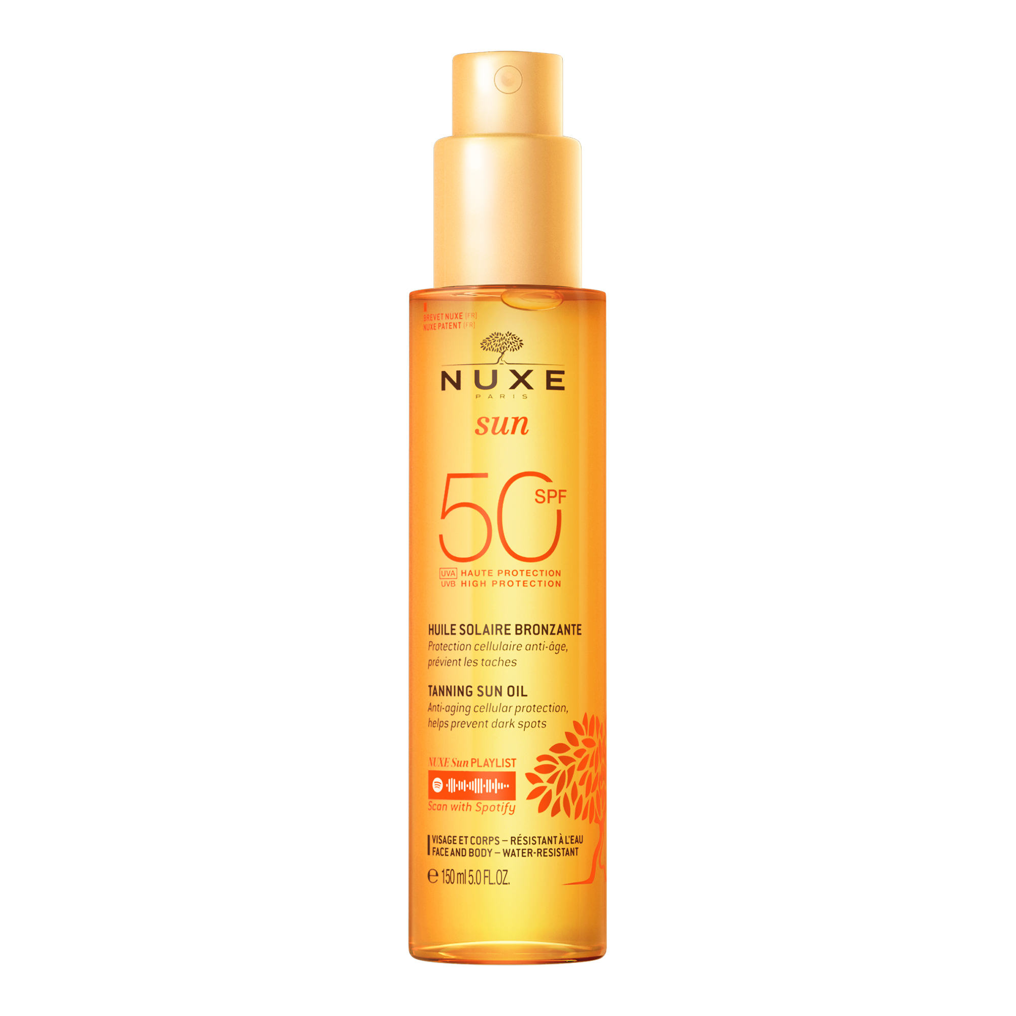 Nuxe Sun - Olio Solare SPF50 Viso E Corpo 150 ml