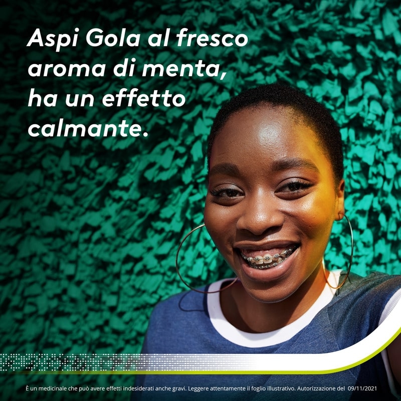 Aspi Gola Spray, per la gola infiammata, con 0,25% di Flurbiprofene, contro Faringite e Mal di gola, al fresco aroma di menta, Flacone da 15 ml