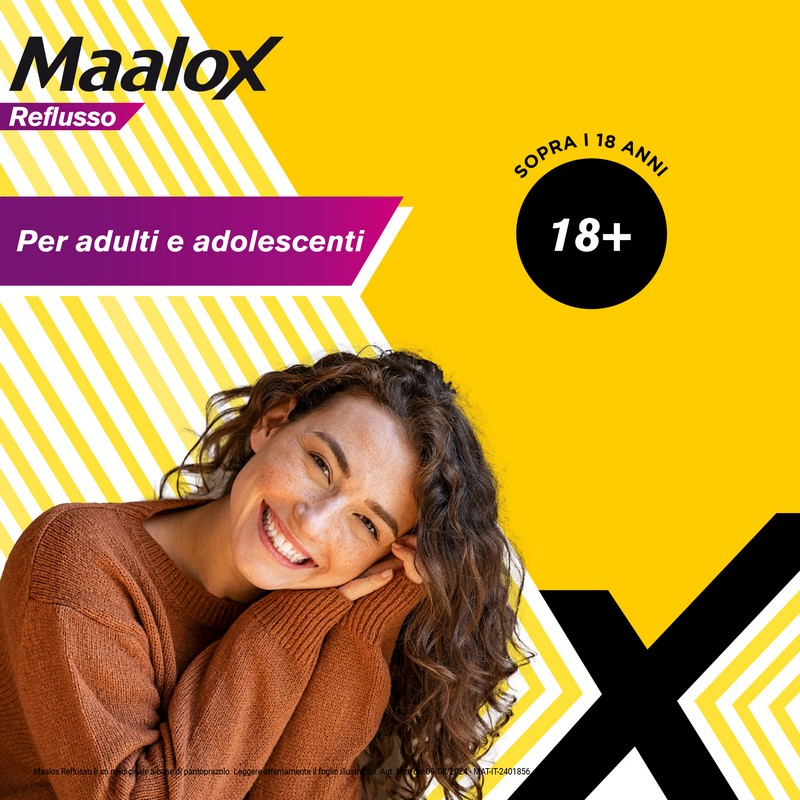 Maalox Reflusso 20 mg Pantoprazolo - 14 Compresse Contro Bruciore Di Stomaco E Reflusso Acido