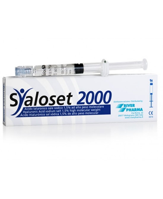 Syaloset 2000 - Siringa preriempita a base di Acido Ialuronico 1,5% - 2 ml - 1 pezzo