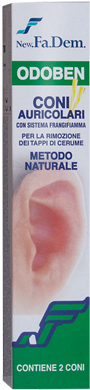 Farmaricci Odoben Coni Auricolari Pulizia Orecchio 2 Pezzi
