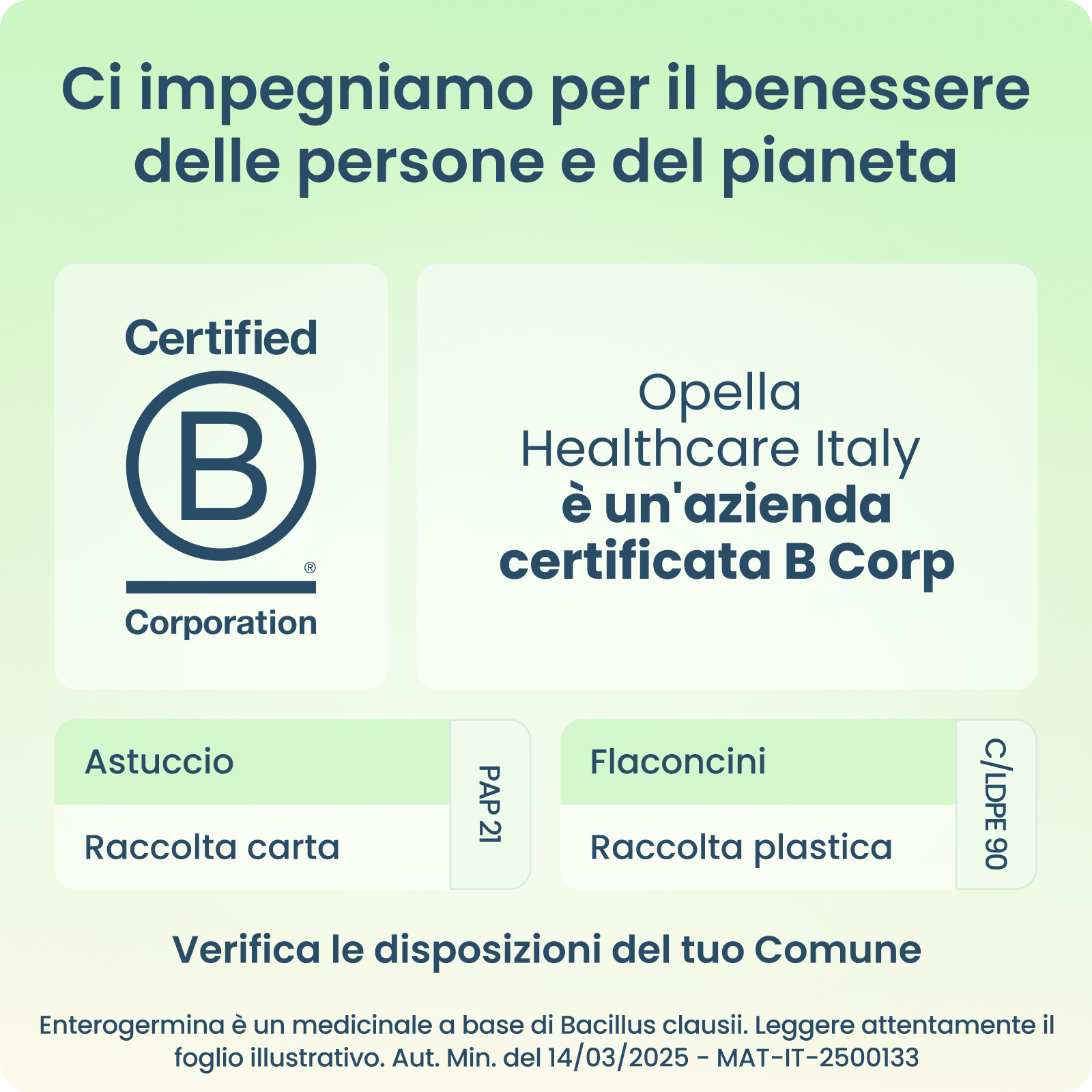 Enterogermina 4 Miliardi/5 ml Sospensione Orale - Fermenti Lattici E Probiotici Per I Disturbi Intestinali 20 Fiale