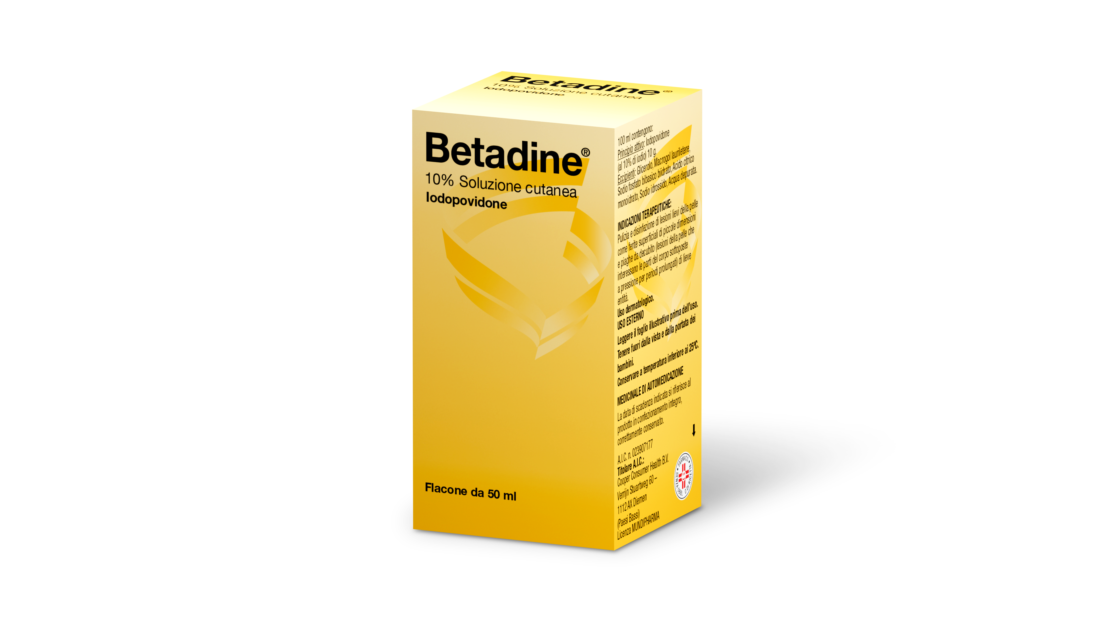 Betadine 10% Iodopovidone - Soluzione Cutanea Disinfettante 50 ml