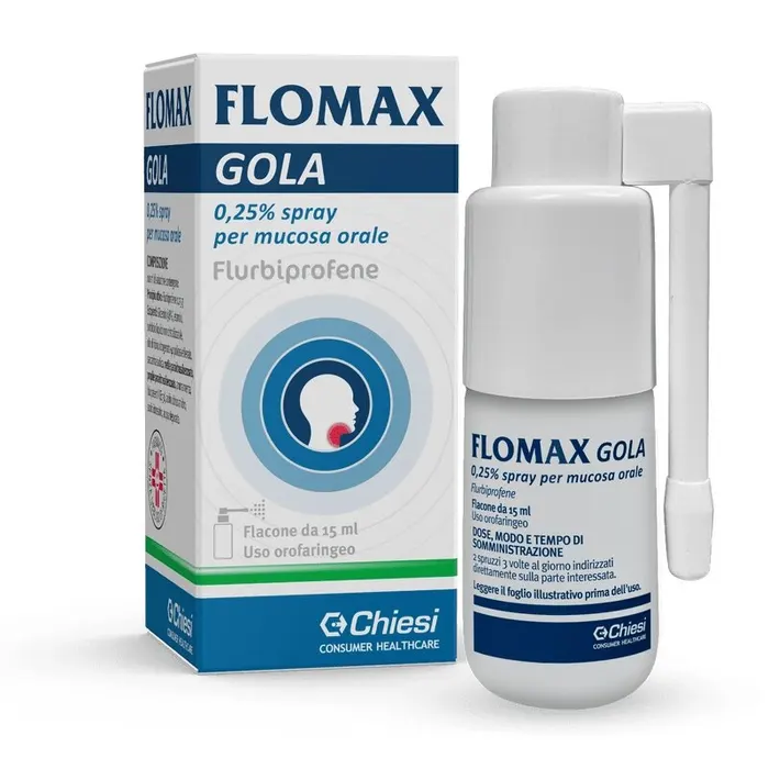 Flomax Gola 0,25% - Spray Per Mucosa Orale 15 ml