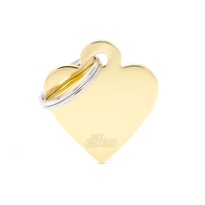 MY FAMILY MEDAGLIETTA CUORE (S) OTTONE DORATO (REF. MFB22)