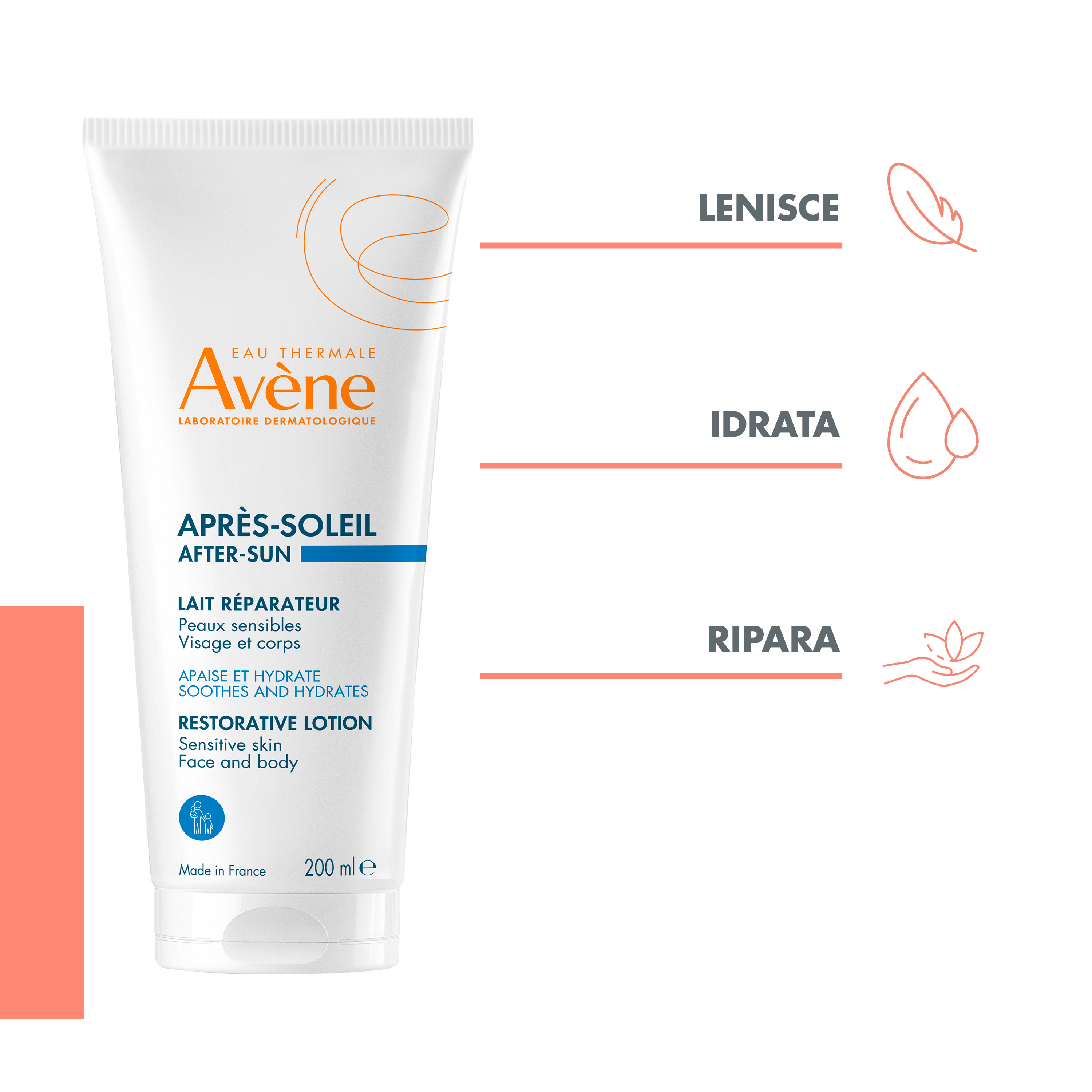 Avène Eau Thermale - Latte Doposole Ristrutturante 200 ml
