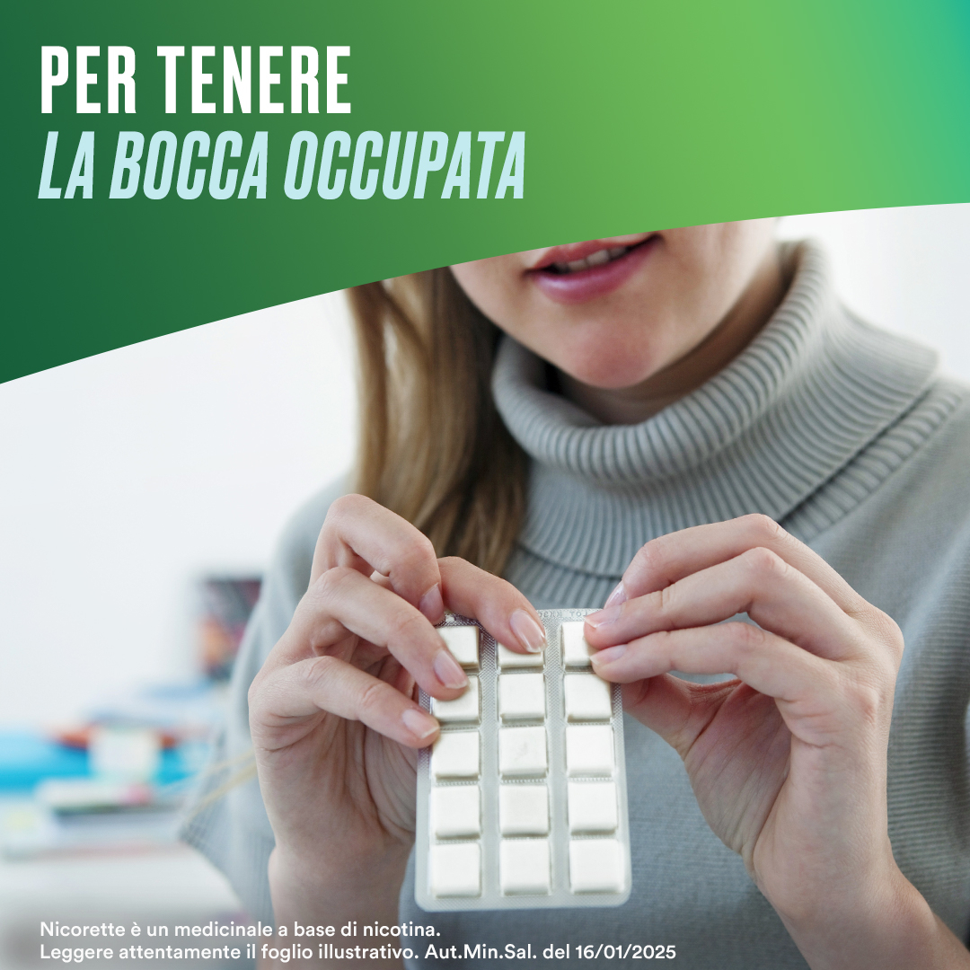 Nicorette Gomme 2 mg Nicotina Menta 105 Gomme Masticabili per smettere di fumare