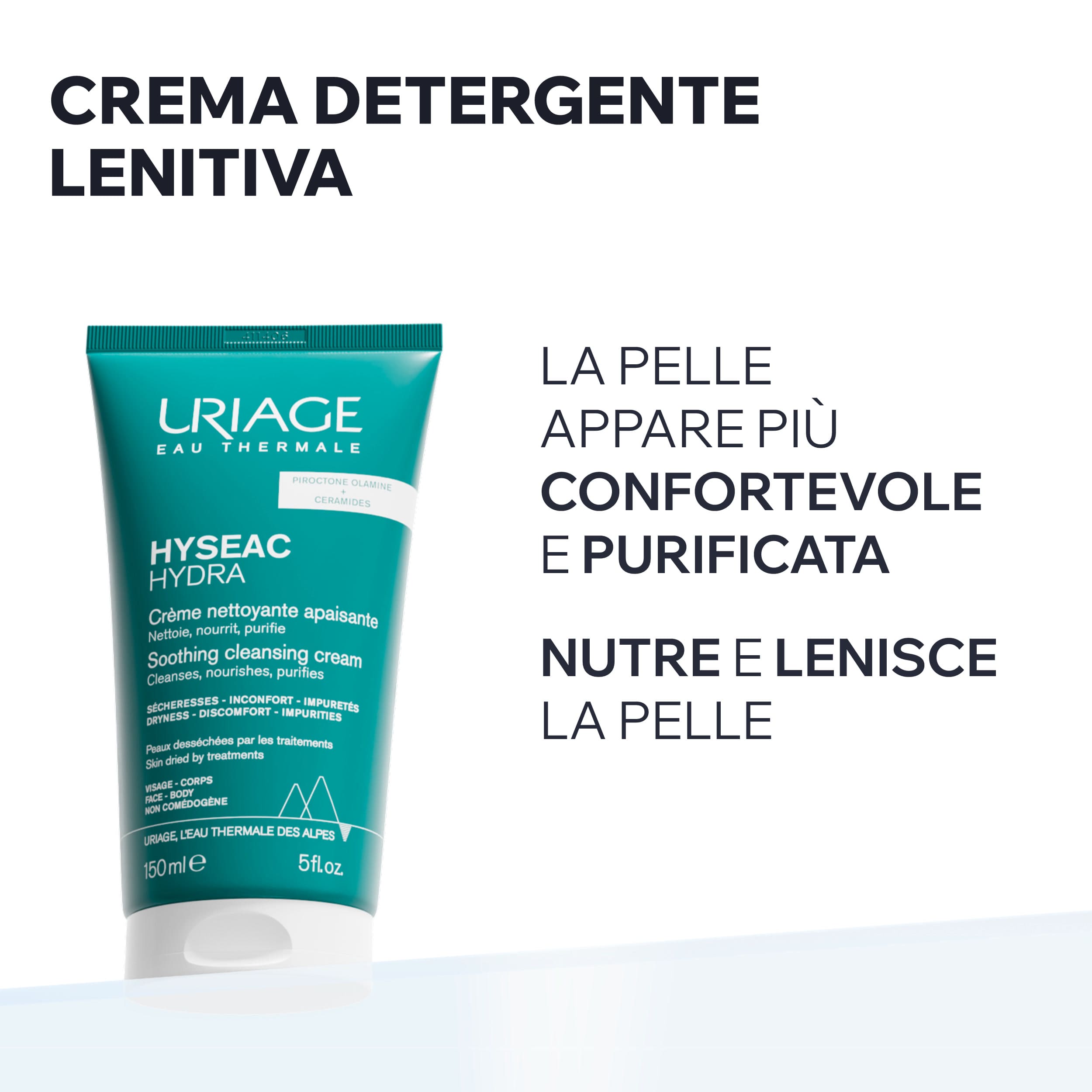 Uriage Hyséac - Hydra Crema Detergente Lenitiva Viso E Corpo Per Pelle Acneica E Irritata 150 ml