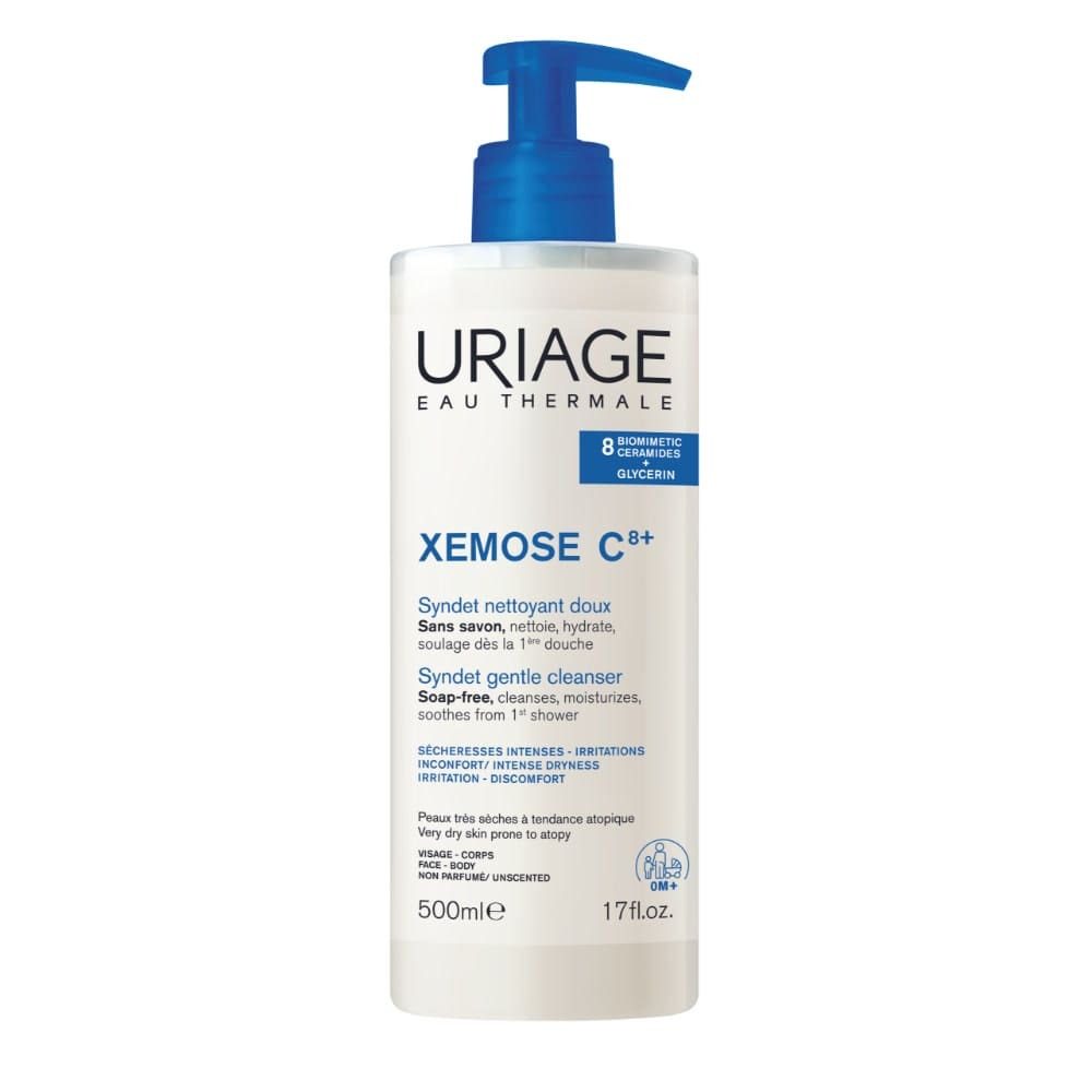 Uriage - Xémose C8+ Syndet Bagnodoccia Detergente Per Pelle Secca E Atopica Viso E Corpo 500 ml