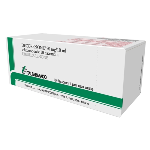 Decorenone 50 Soluzione Orale 50 mg  Ubidecarenone 10 Flaconcini