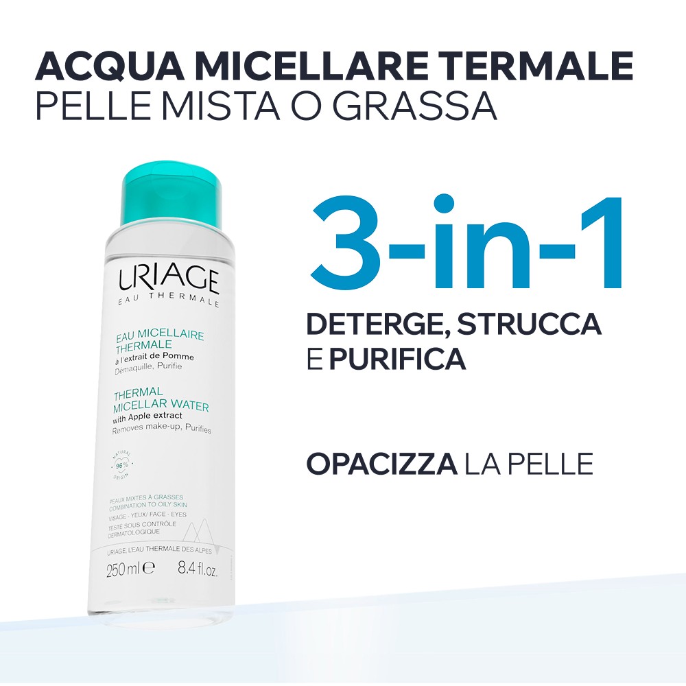 Uriage - Acqua Micellare Termale Per Pelle Mista, Grassa E Acneica 500 ml