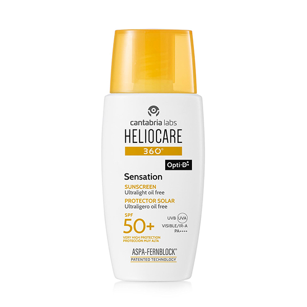 Cantabria Labs Difa Cooper - Heliocare 360° Sensation Sunscreen - Protezione Solare SPF50+ Ultra-Leggera Viso 50 ml