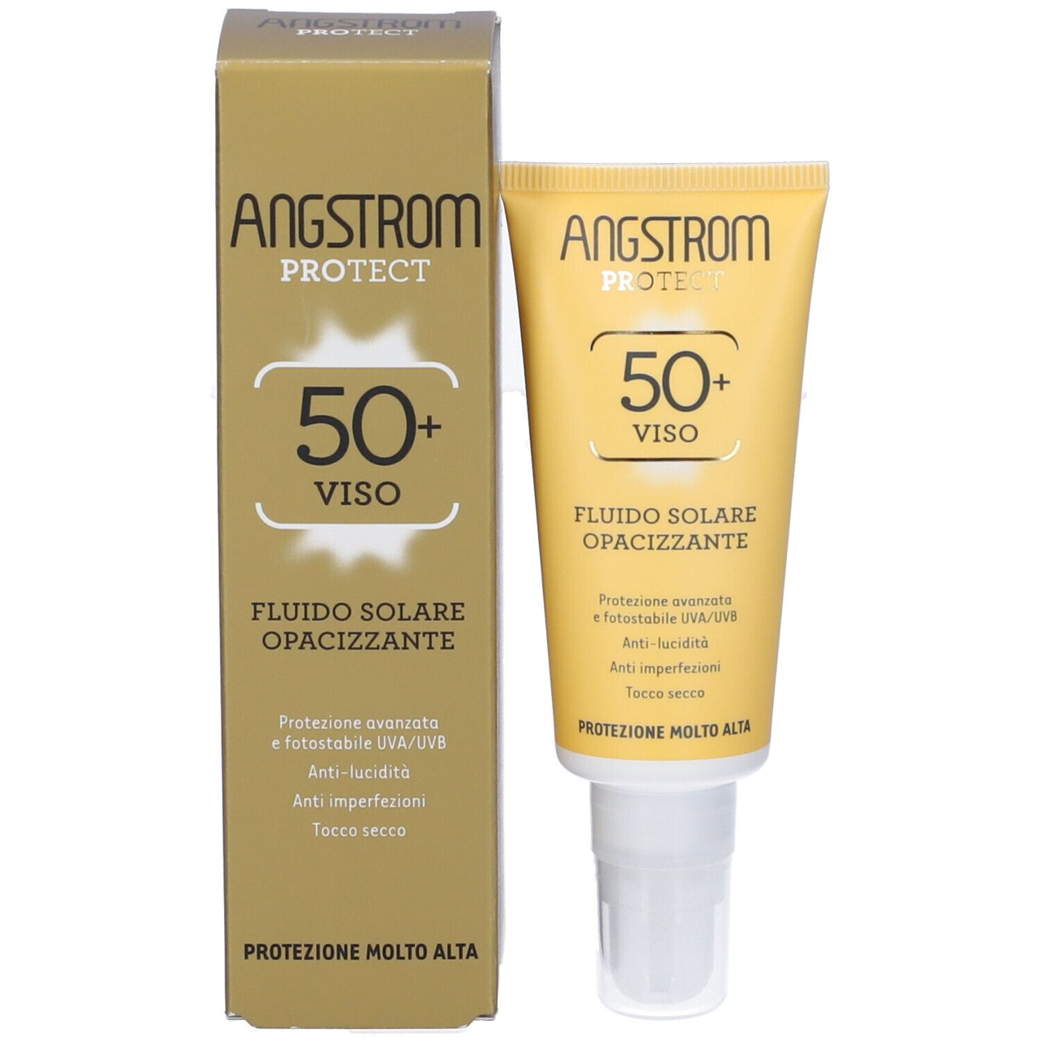 Angstrom Protect - Fluido Solare Opacizzante SPF50+ Viso 40 ml