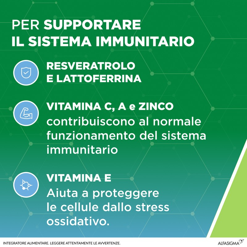 Resvis Forte XR Bustine Orosolubili, Integratore Alimentare di Resveratrolo e Lattoferrina, per il benessere del sistema immunitario, rinforza le difese immunitarie. Senza Glutine, 12 Bustine Orosolubili da 1.8g, Gusto Agrumi