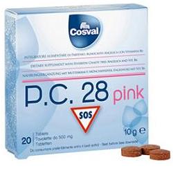 Cosval P.C. 28 pink 20 tavolette