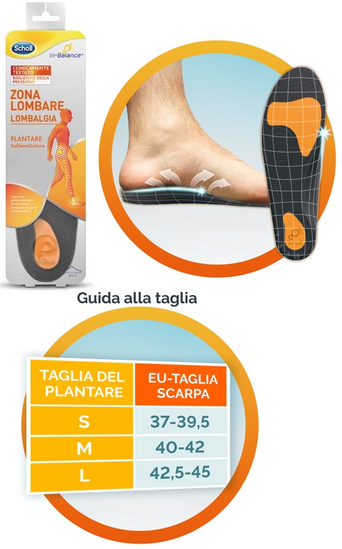 SCHOLL Plantari Lombare S 2pz