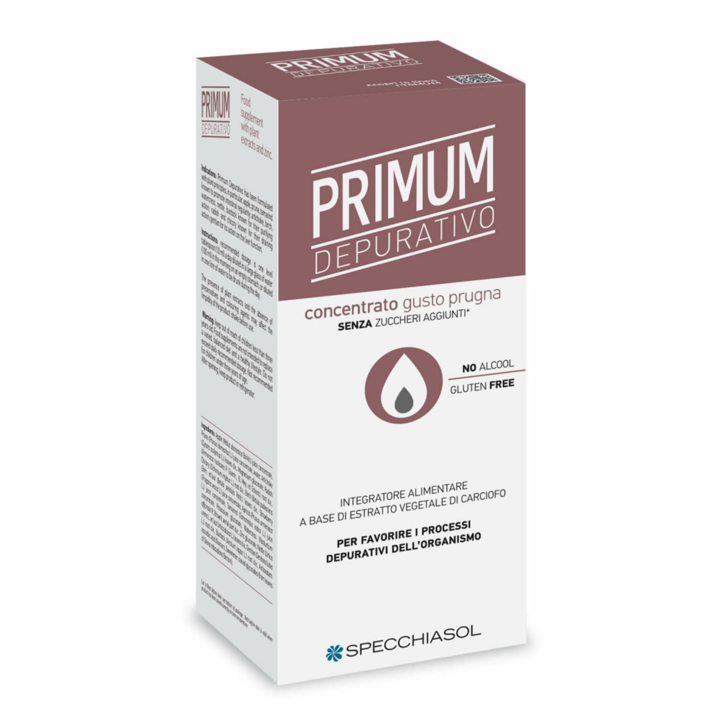 Specchiasol Primum No Alcool Sciroppo Gusto Prugna Integratore Depurativo 250 ml