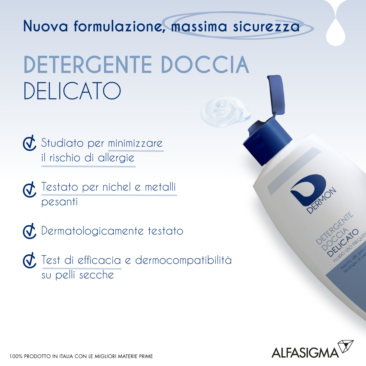 Dermon Dermondel Detergente Docciaschiuma Delicato Alla Vitamina E 400 Ml