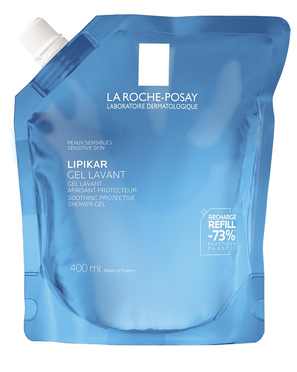 La Roche-Posay Lipikar - Gel Lavant Gel Doccia Detergente Delicato Per Pelle Secca E Sensibile Eco-Ricarica 400 ml