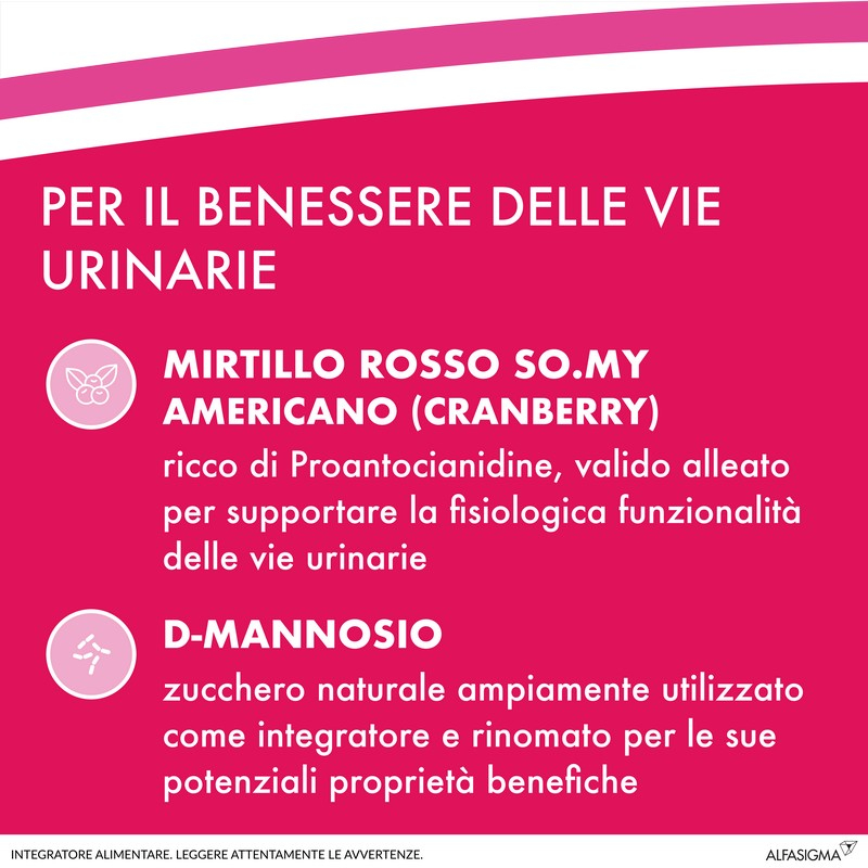 Cistiflux a Plus 36Ed, Integratore a Base di Estratto di Mirtillo Rosso, Cranberry Americano, e D-Mannosio, per Favorire Una Corretta Funzionalità delle Vie Urinarie, utile in caso di cistite, 14 Bustine, Gusto Frutti di Bosco