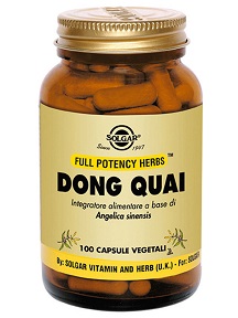 Solgar Dong Quai Integratore Ciclo Mestruale Menopausa 100 Capsule Vegetali