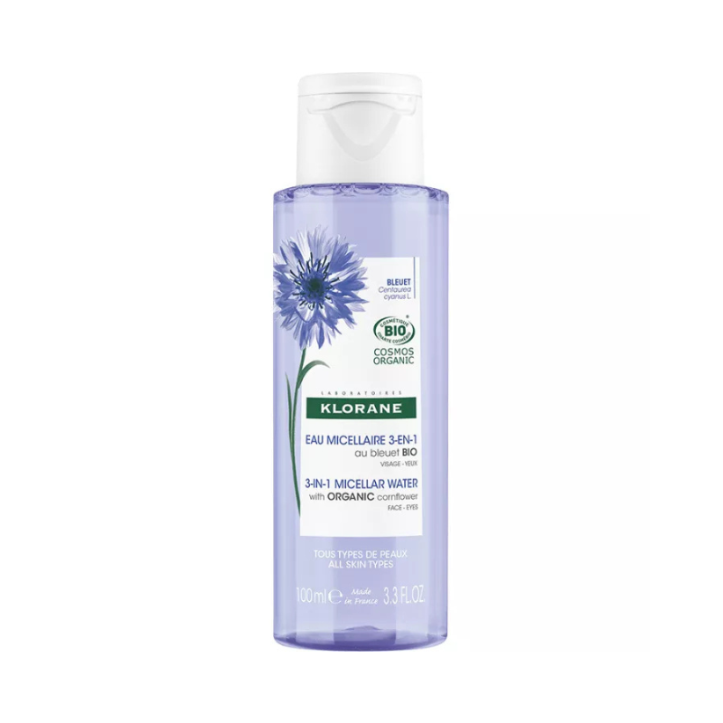 Klorane - Acqua Micellare Detergente, Struccante E Idratante 3 In 1 al Fiordaliso Bio 200 ml