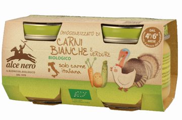 Alce Nero Omogeneizzato di Carne di Pollo e Tacchino con Verdure bio 4