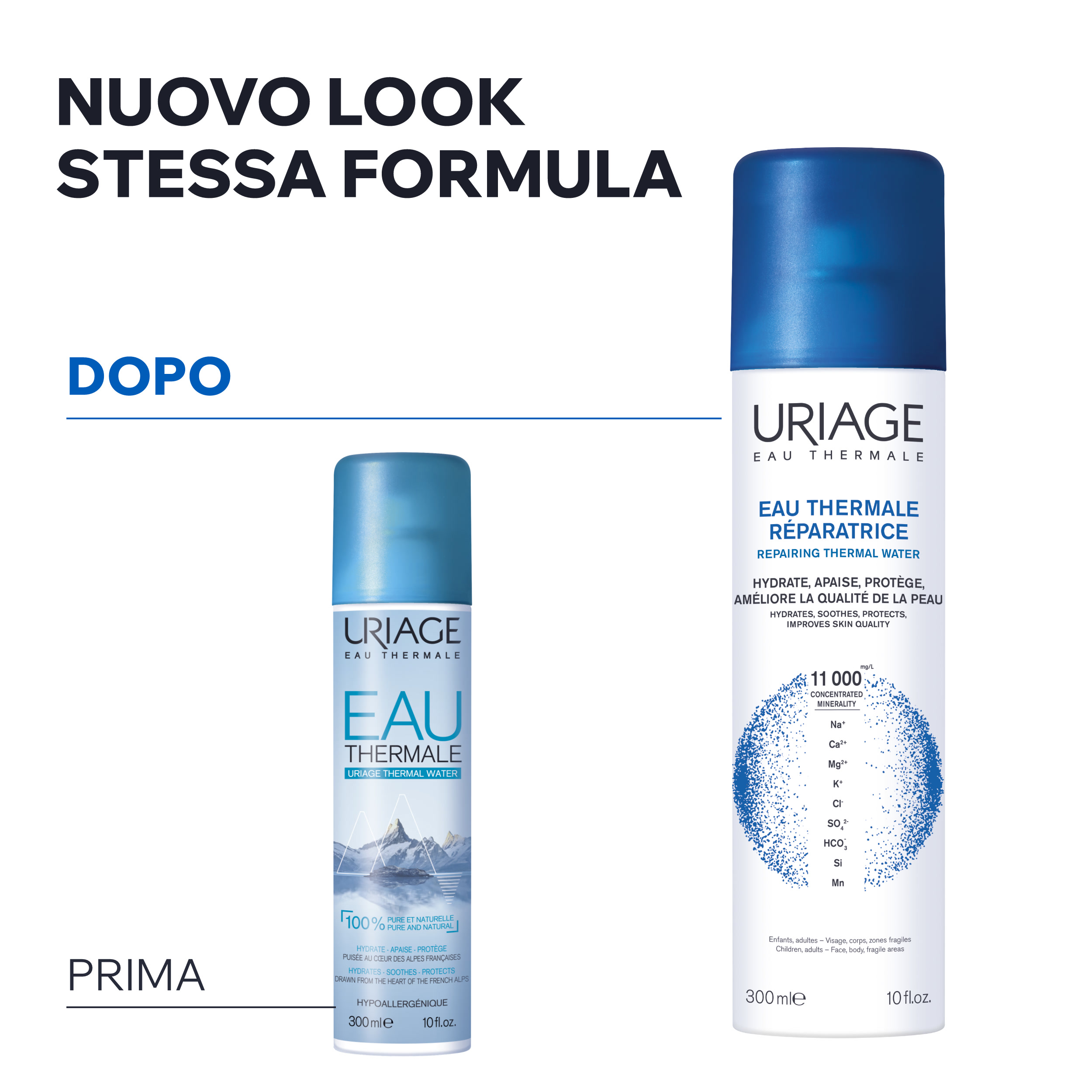Uriage - Acqua Termale Riparatrice, Idratante E Protettiva Viso E Corpo Spray 300 ml