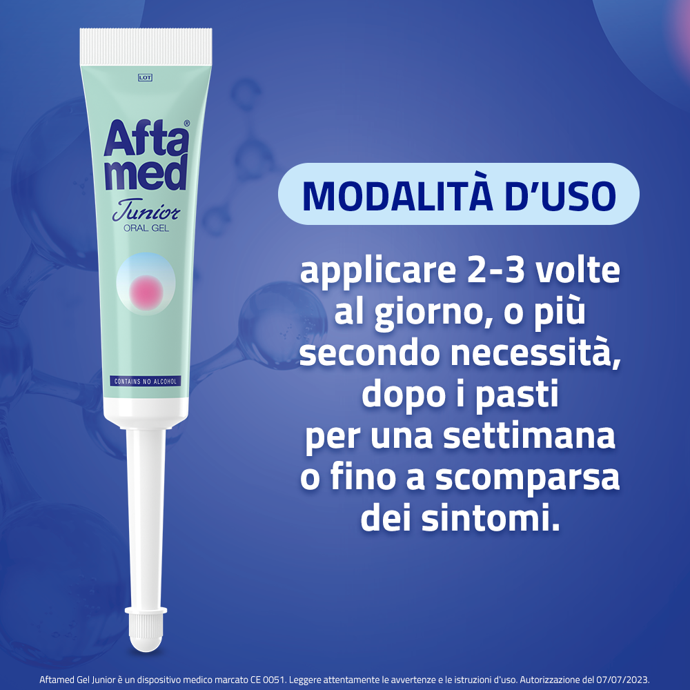 Aftamed Junior Gel Orale Anti Afte Senza Alcool 15 ml