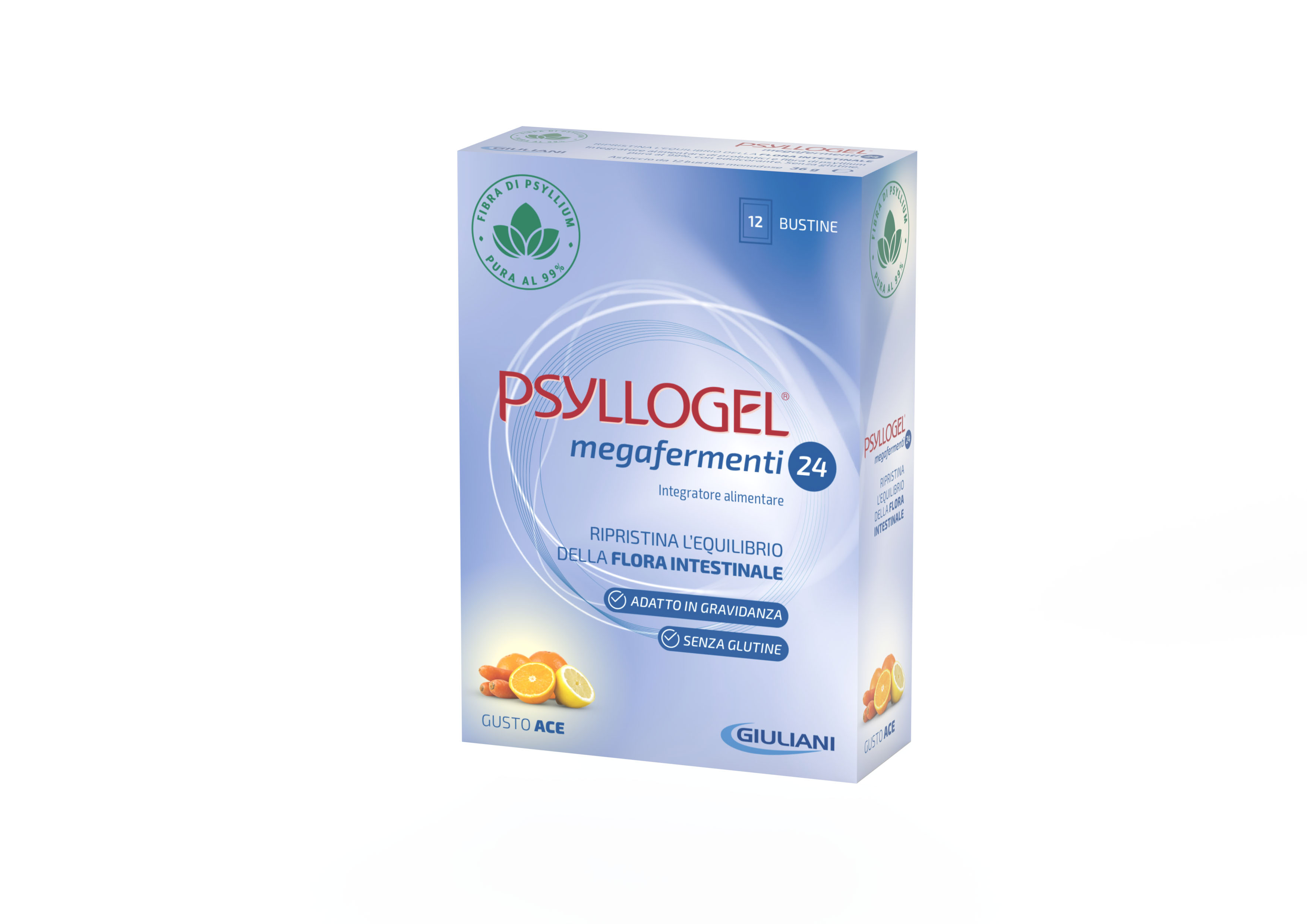 Psyllogel - Megafermenti 24 - Gusto ACE - 12 Bustine