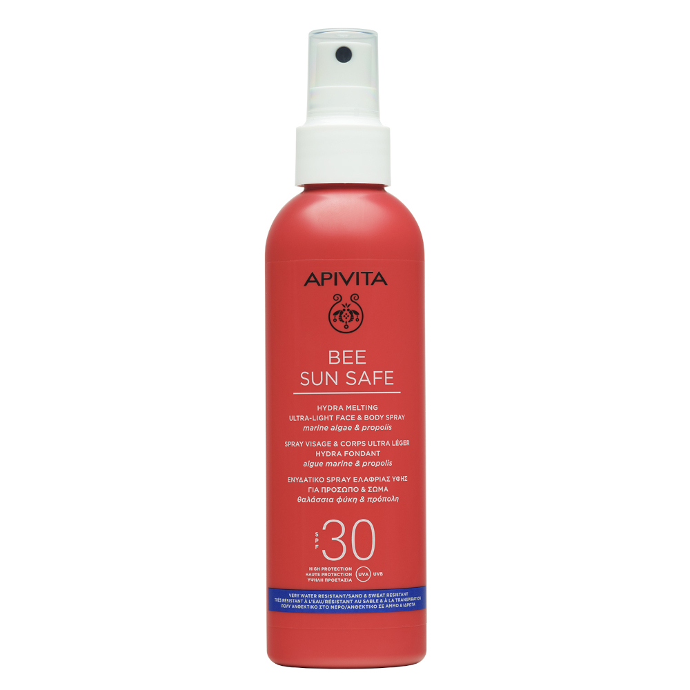 Apivita Sun Bee Safe - Hydra Melting Spray Ultra-Leggero SPF30 Viso E Corpo 200 ml