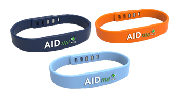 AIDME BRACCIALE SALVAVITA BLU