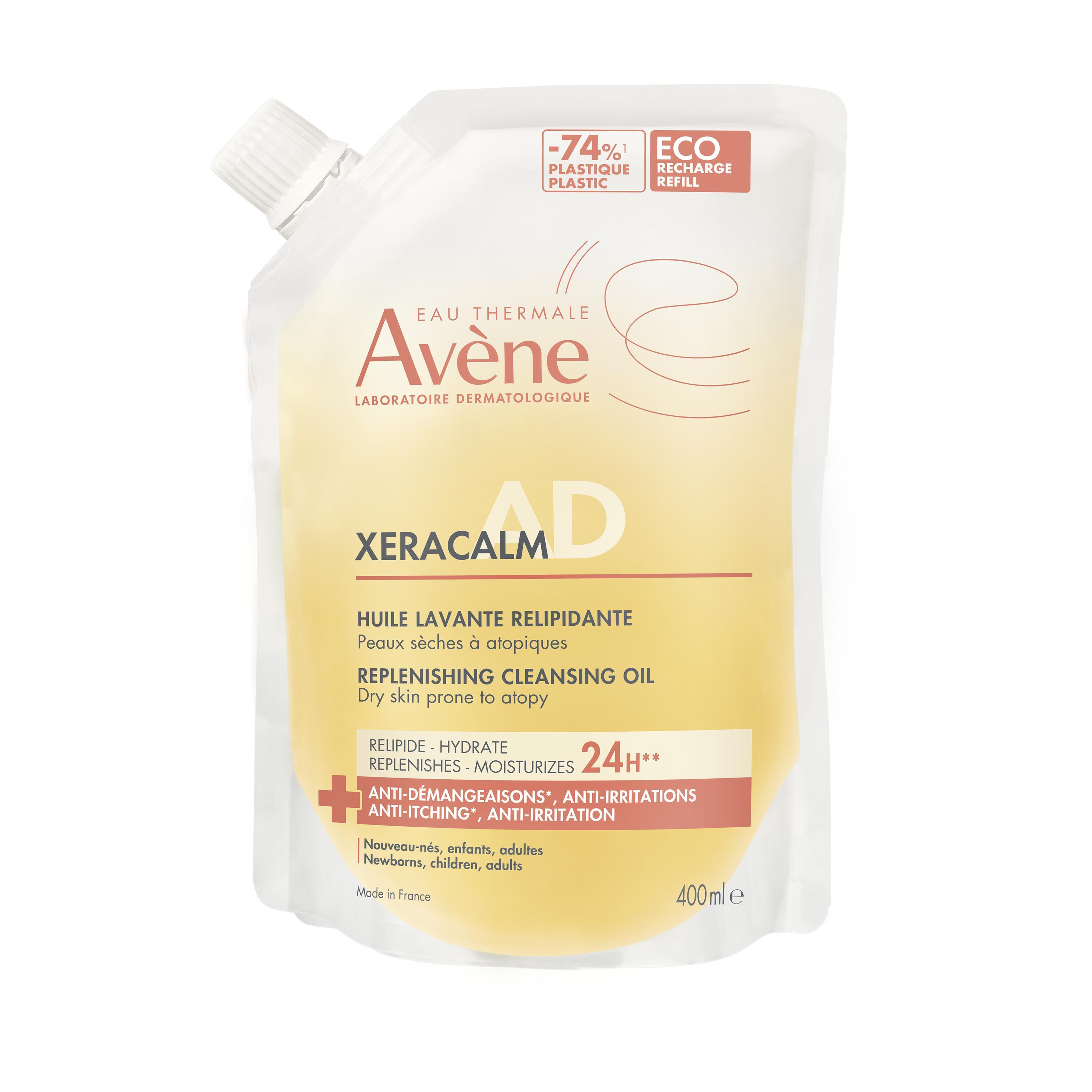 Avène Xeracalm AD - Olio Detergente Liporestitutivo Per Pelle Secca E Atopica Eco-Ricarica 400 ml