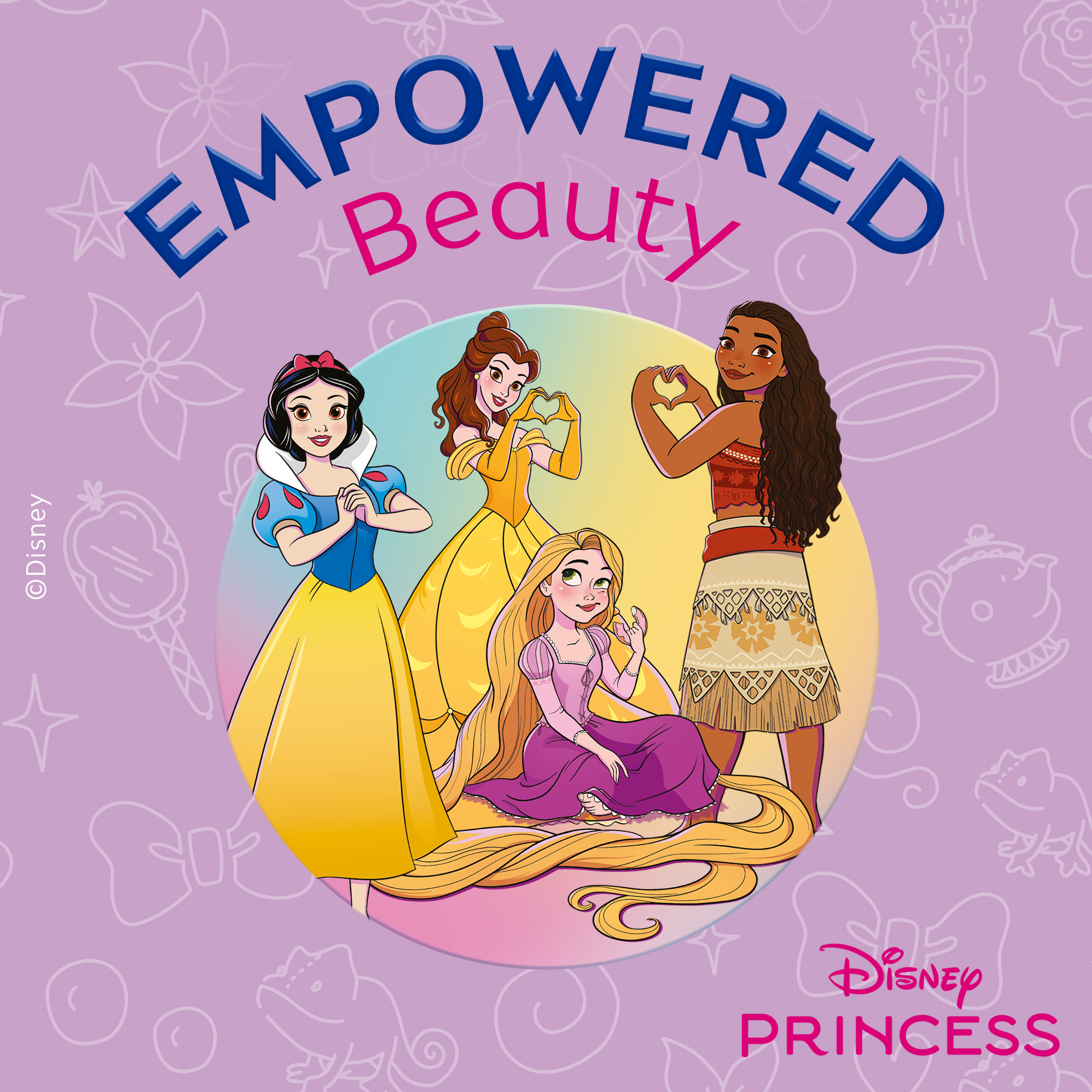 Labello Disney Princess Limited Edition - BELLE - Balsamo labbra colorato ad azione idratante prolungata, adatto dai 3 anni in su - Burrocacao aroma vaniglia, 4.8g