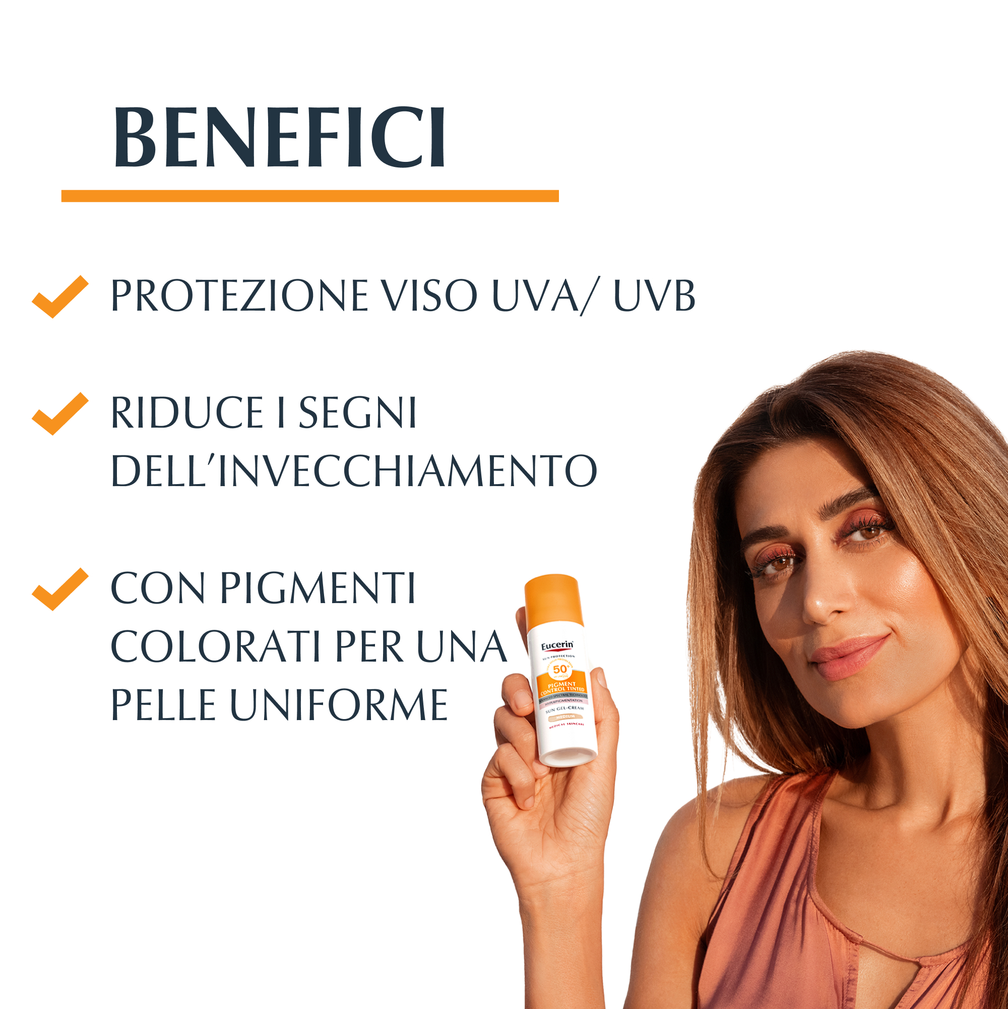 Eucerin Sun Photoaging Control Protezione Solare Colorata Viso SPF50+ 50mL