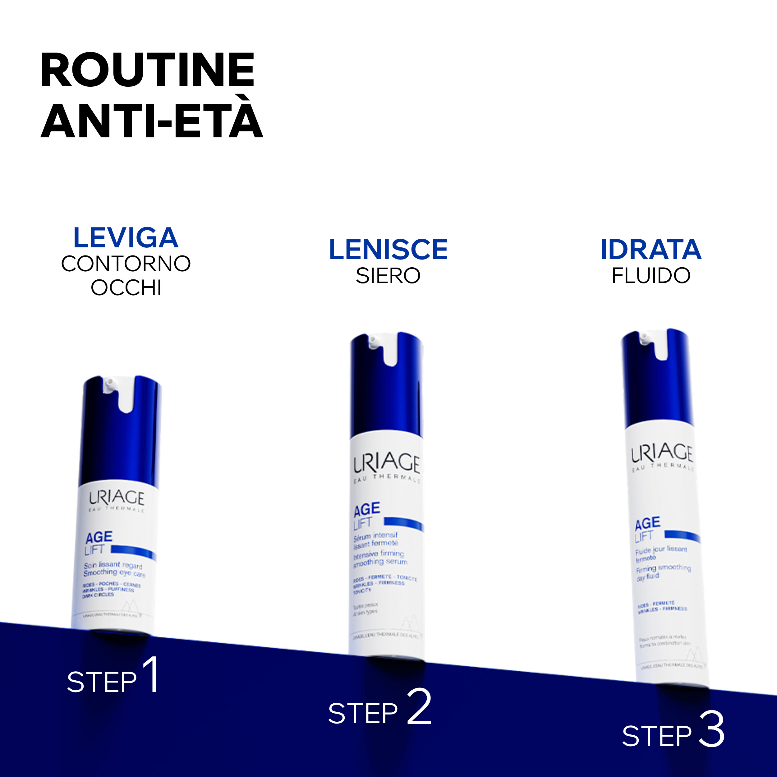 Uriage Age Lift - Fluido Giorno Antiage Levigante Elasticizzante Viso 40 ml