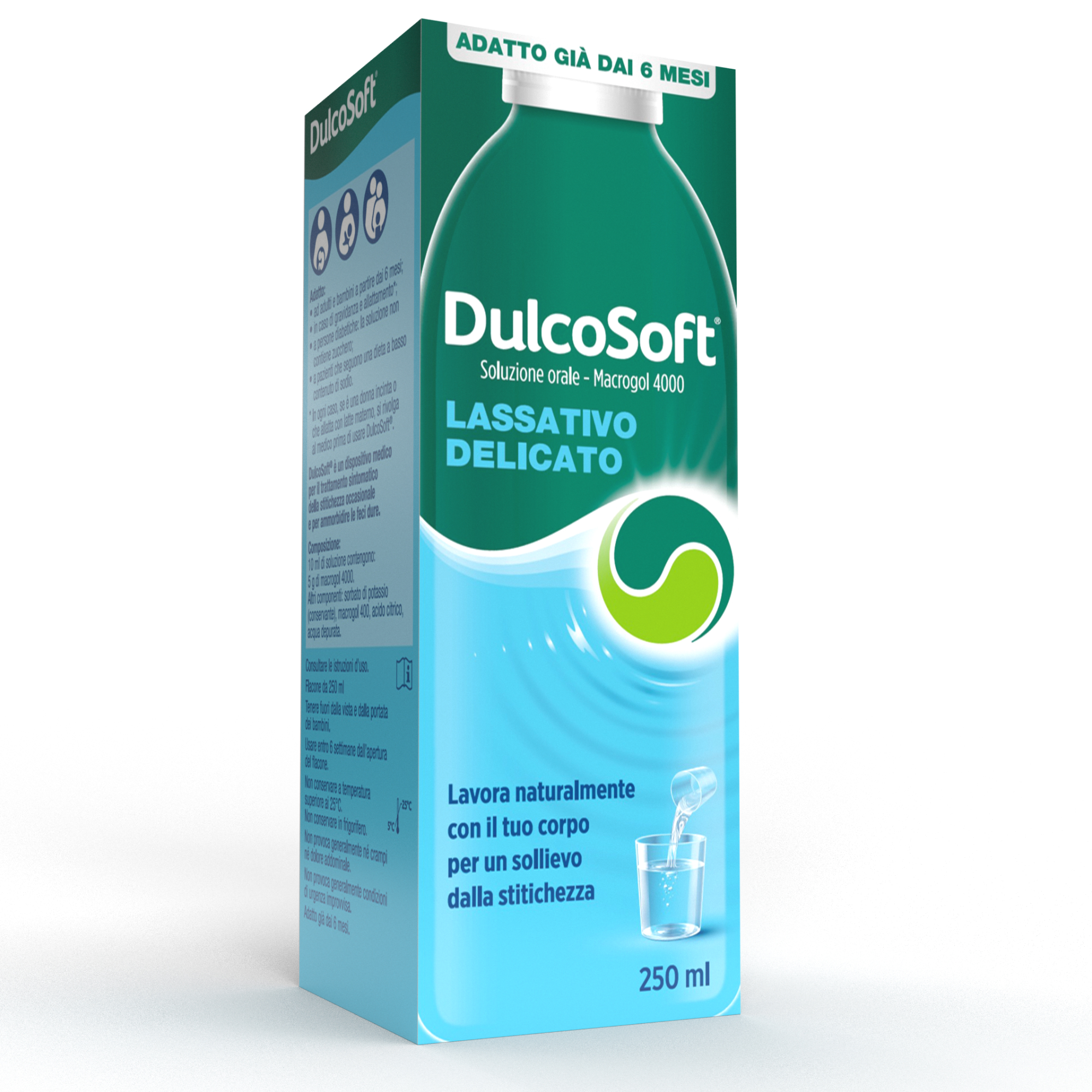 Dulcosoft Macrogol 4000 Soluzione Orale 250 ml - Lassativo Delicato In Caso Di Stitichezza
