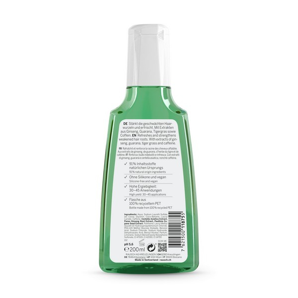RAUSCH SH CAFFEINA GINS 200ML