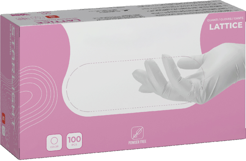 100 Guanti In Lattice Monouso Taglia Xl