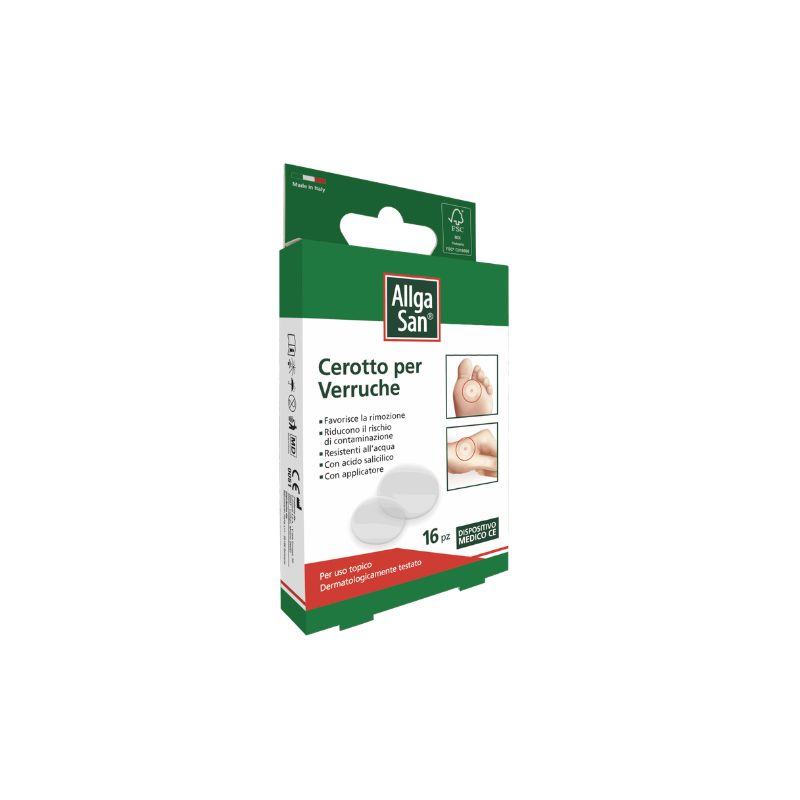 AllgaSan - Cerotto Per Verruche - 16 Pezzi