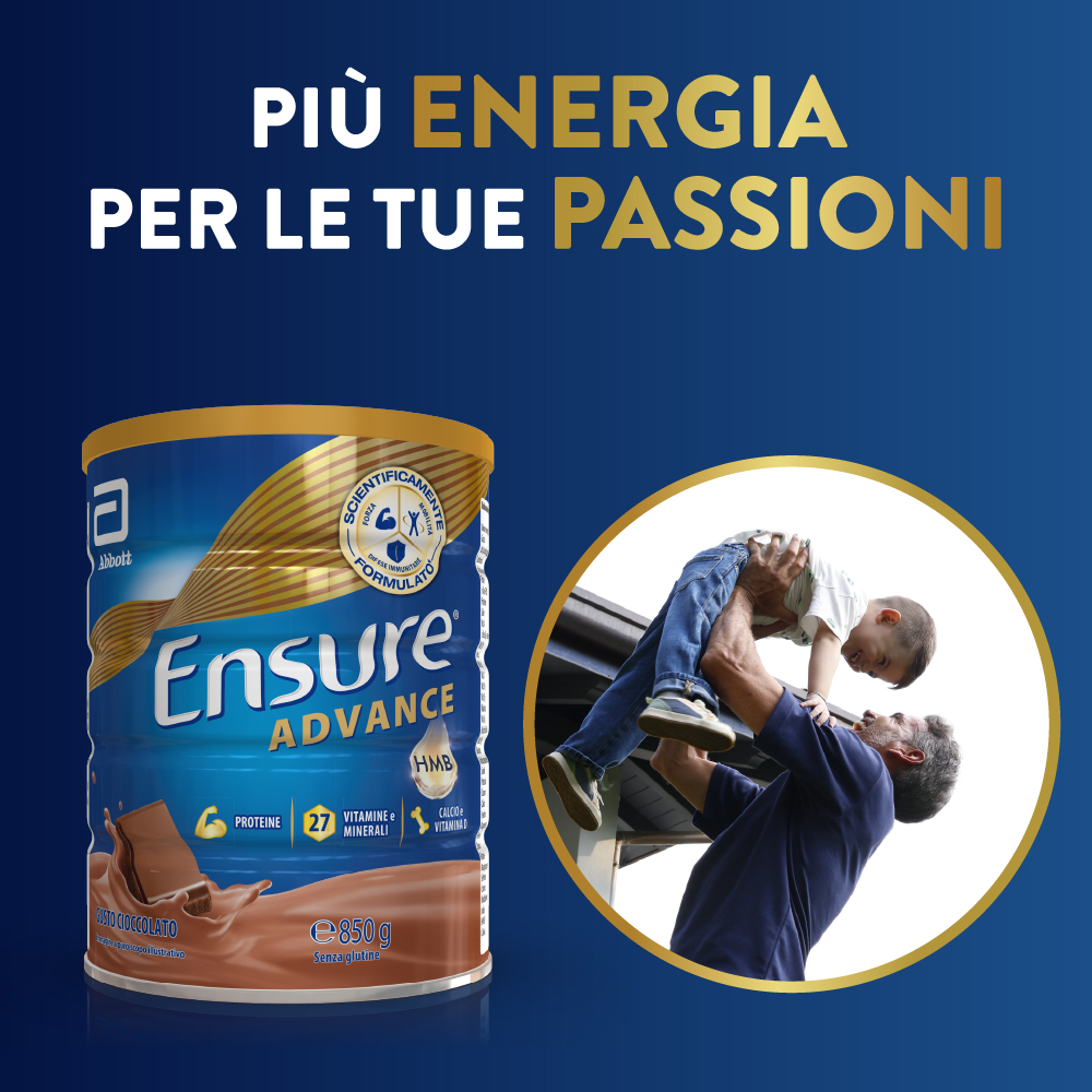 Ensure Advance Ciocclato 850 g Polvere - Integratore Di Vitamine E Minerali