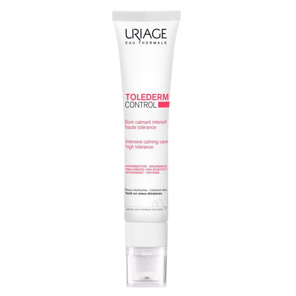 Uriage Toléderm Control - Crema Lenitiva Leggera Viso Per Pelle Intollerante, Secca E Allergica 40 ml