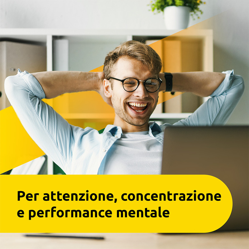 Supradyn Ricarica Mentale Integratore Vitamine e Minerali con Acido Folico, Caffeina e Guaranà per Memoria e Concentrazione, 10 Compresse Effervescenti
