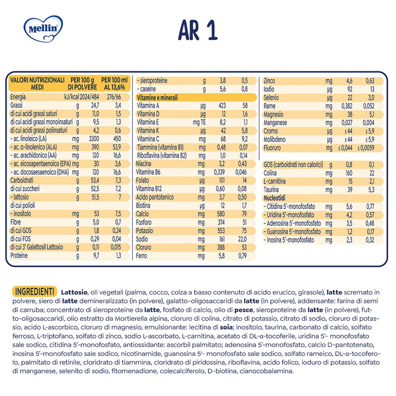 MELLIN AR 1 400G 