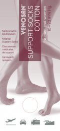 VENOSAN SUPPORT Cotton Gambal.Nero XL