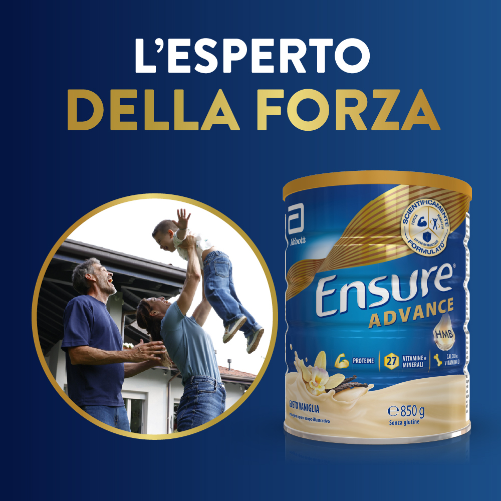 Ensure Advance Vaniglia 850 g Polvere - Integratore Di Vitamine E Minerali