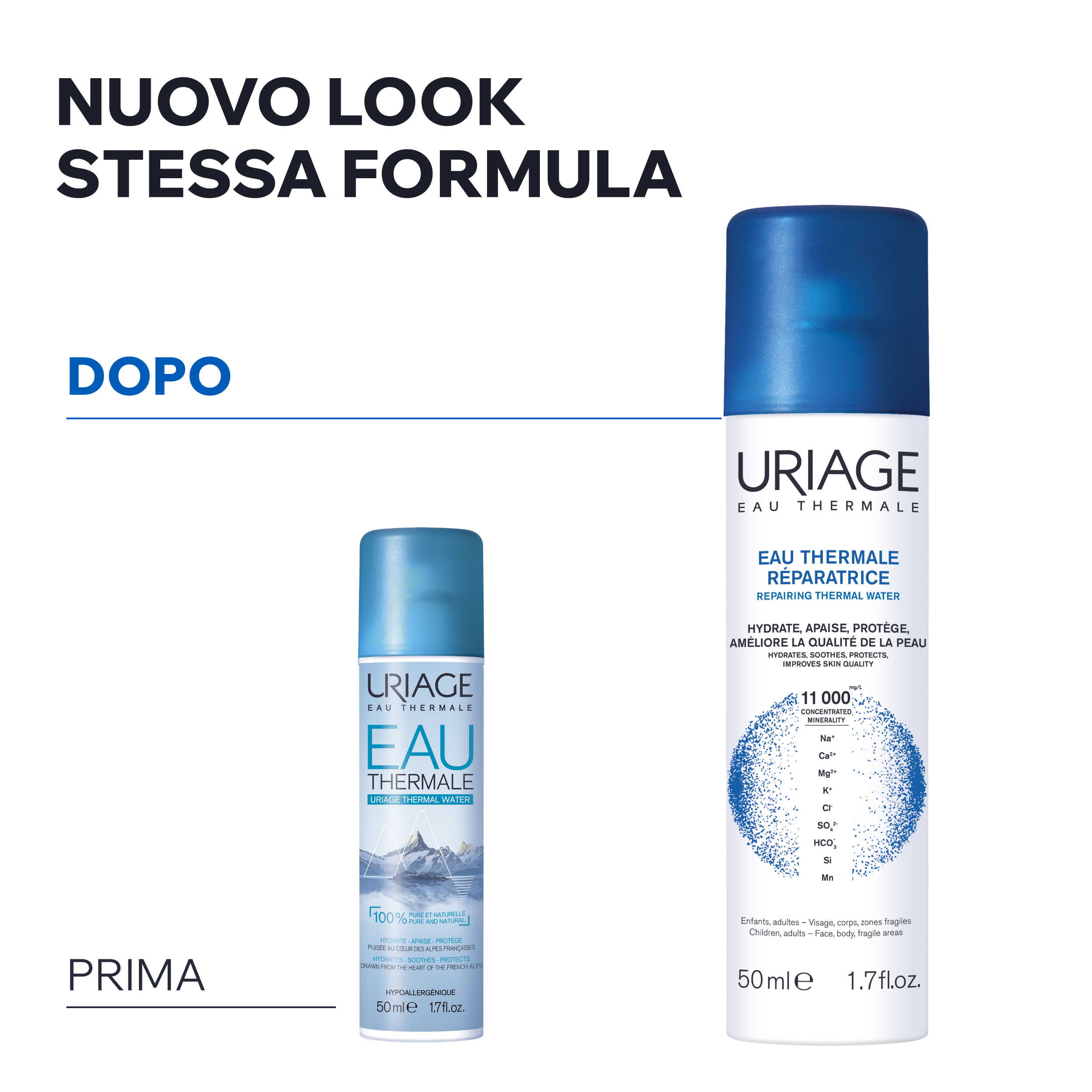 Uriage - Acqua Termale Riparatrice, Idratante E Protettiva Viso E Corpo Spray 50 ml