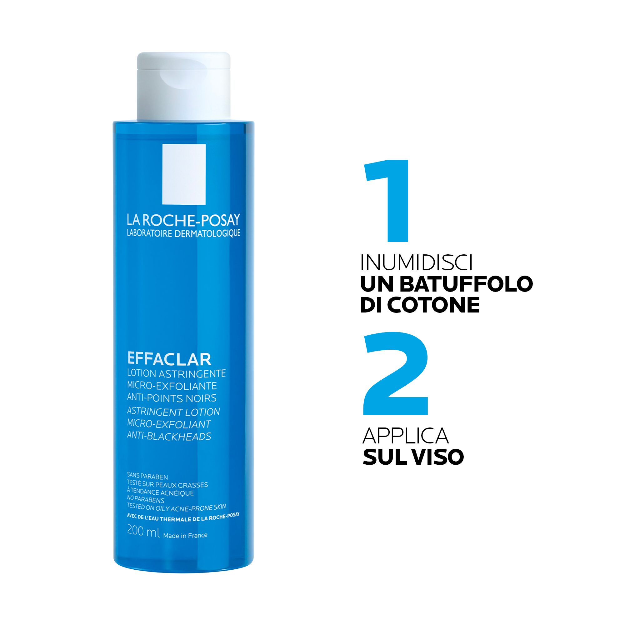 La Roche-Posay Effaclar lozione Astringente Microesfoliante per pelle mista, grassa o a tendenza acneica 200 ml