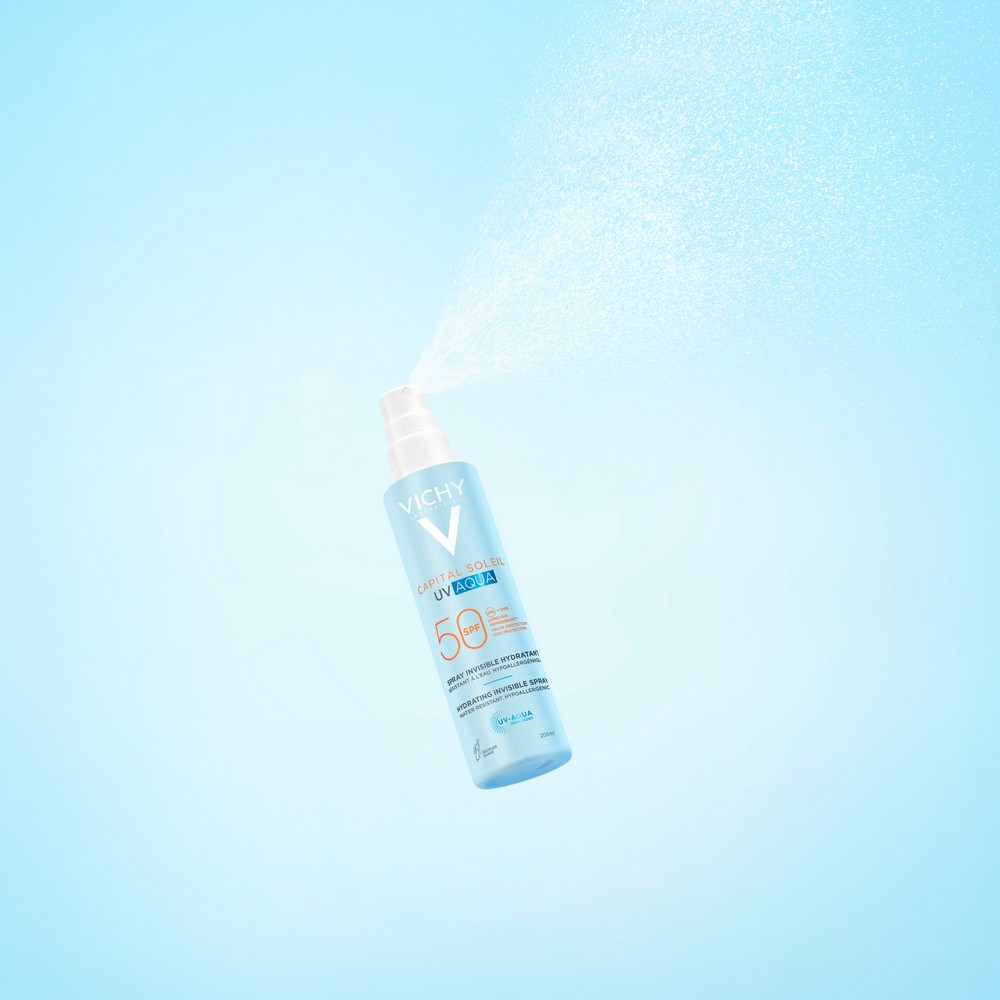 Vichy Capital Soleil UV Aqua SPF50 - Spray Idratante Invisibile Corpo 200 ml