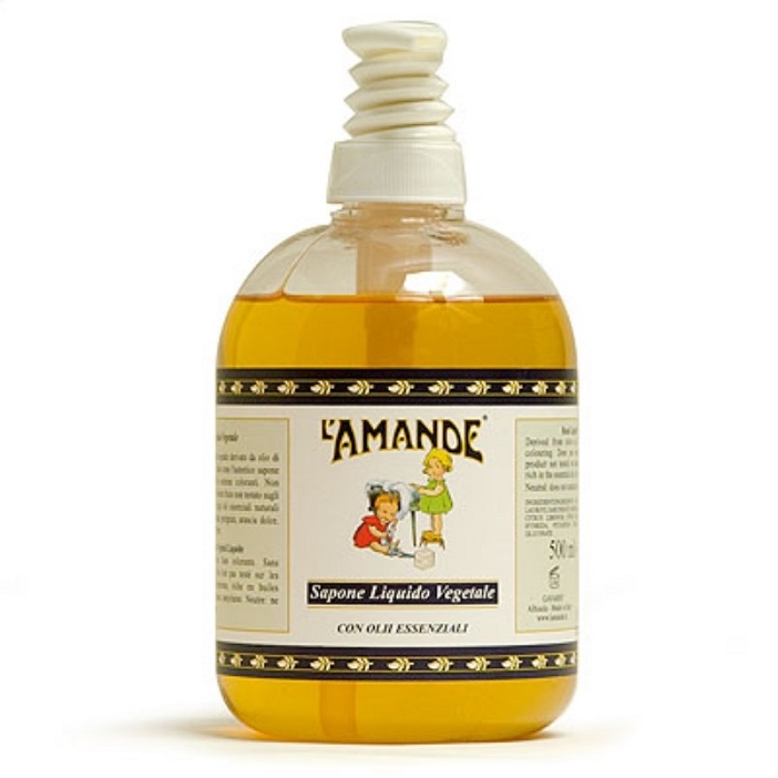 L'Amande Marseille Sapone Liquido Vegetale Olii Essenziali Senza Profumo 500 ml